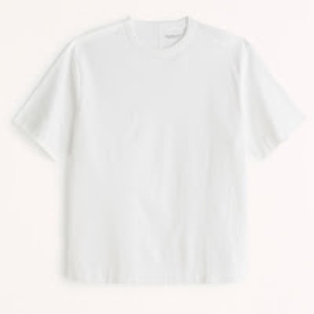 NWT White Abercrombie & Fitch Men’s Premium Heavyweight Tee